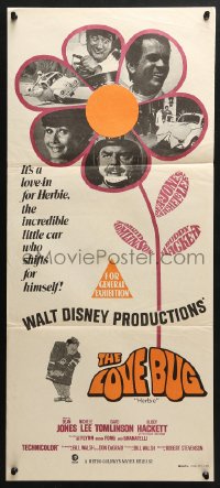 4c688 LOVE BUG Aust daybill 1969 Disney, Dean Jones, Michele Lee, David Tomlinson, Herbie!