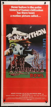 4c727 MONTY PYTHON LIVE AT THE HOLLYWOOD BOWL Aust daybill 1982 great wacky meat grinder image!