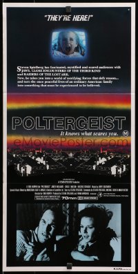 4c793 POLTERGEIST Aust daybill 1982 Tobe Hooper horror classic, they're here, Heather O'Rourke!