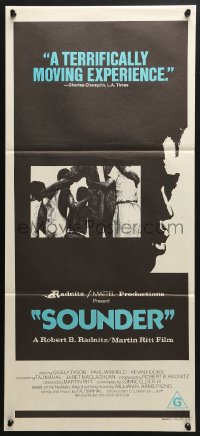 4c877 SOUNDER Aust daybill 1972 Cicely Tyson, sharecroppers, Newbery Award winner directed by Martin Ritt!