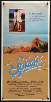 4c879 SPLASH Aust daybill 1984 Tom Hanks loves mermaid Daryl Hannah in New York City!