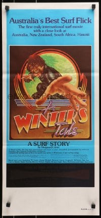 4c992 WINTER'S TALE Aust daybill 1970s Sheppard-Usher, cool surfing documentary!