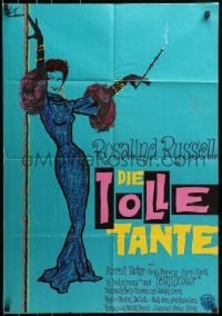 4c170 AUNTIE MAME German 1960 classic Rosalind Russell family comedy from play & novel!
