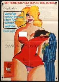 4c196 EVERYTHING YOU ALWAYS WANTED TO KNOW ABOUT SEX German 1973 different sexy artwork!