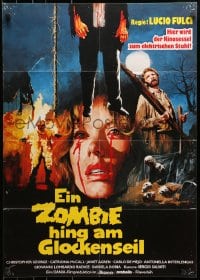 4c204 GATES OF HELL German 1983 Paura Nella Citta dei Morti Viventi, Fulci, zombie horror art!