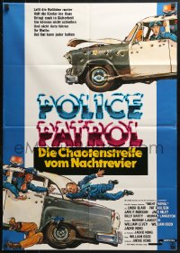 4c228 NIGHT PATROL German 1985 these weirdos and perverts are wearing badges, cool wacky art!