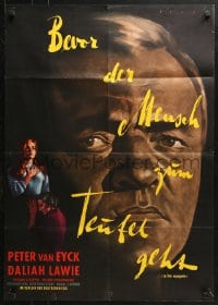 4c229 NO TIME FOR ECSTASY German 1961 completely different art of Peter Van Eyck & Daliah Lavi!