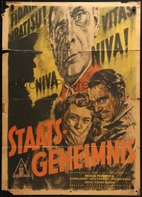 4c242 STATE SECRET German 1950 Douglas Fairbanks Jr. & Glynis Johns in The Great Man-Hunt!