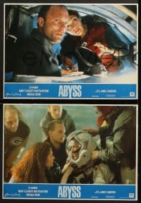 4c013 ABYSS 8 Spanish LCs 1989 directed by James Cameron, underwater thriller!