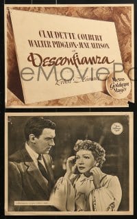 4c031 SECRET HEART 13 Spanish LCs 1948 Claudette Colbert's love for Walter Pidgeon leads to disaster!