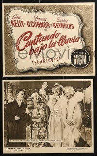 4c032 SINGIN' IN THE RAIN 13 Spanish LCs 1953 Gene Kelly, Donald O'Connor & Debbie Reynolds!