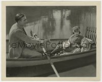 4d100 AFFAIRS OF ANATOL  8x10 still 1921 Wallace Reid & Gloria Swanson in rowboat, Cecil B. DeMille