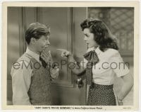 4d118 ANDY HARDY'S PRIVATE SECRETARY  8x10 still 1941 Ann Rutherford sees lipstick on Mickey Rooney!