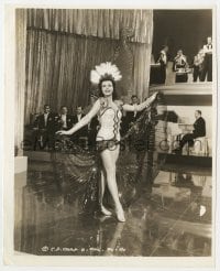 4d127 ANN MILLER  8x9.75 still 1941 performing on stage in sexy outfit in Time Out For Rhythm!