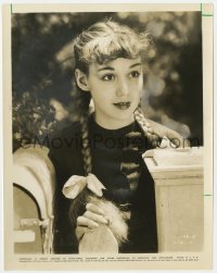 4d140 ANNE OF GREEN GABLES  8x10.25 still 1934 great portrait of Anne Shirley in the title role!