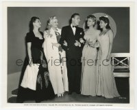 4d142 APPOINTMENT FOR LOVE candid 8.25x10 still 1941 Charles Boyer with Marie McDonald & starlets!