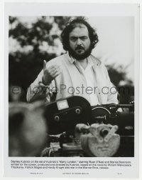 4d157 BARRY LYNDON candid 8x10 still 1975 c/u of director Stanley Kubrick standing over camera!