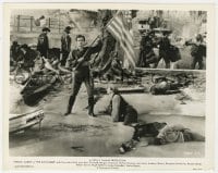 4d208 BUCCANEER  8x10 still 1938 Fredric March as Jean Lafitte waving the American flag, DeMille!