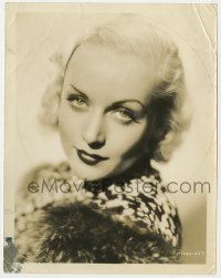 4d229 CAROLE LOMBARD  8x10.25 still 1933 glamorous head & shoulders portrait of the Paramount star!