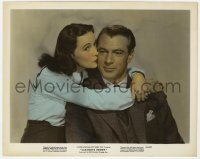 4d031 CASANOVA BROWN color 8x10 still 1944 great lover Gary Cooper loves Teresa Wright!