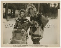 4d258 COUNTRY BEYOND  8x10.25 still 1936 Rochelle Hudson & Alan Hale in full winter furs!