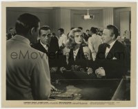 4d283 DEAD RECKONING  8x10 still 1947 Humphrey Bogart & Lizabeth Scott gambling at craps table!