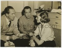 4d288 DESPERATE HOURS  7.25x9.5 still 1955 visitor Lauren Bacall with Humphrey Bogart & March!