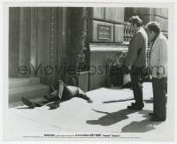 4d297 DIRTY HARRY candid 8.25x10 still 1971 Don Siegel tells Clint Eastwood how to do classic scene!