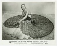 4d421 GOODBYE MY FANCY  8x10.25 still 1951 incredible portrait showing off Joan Crawford's dress!