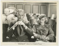 4d486 HOUSEWIFE  8x10 still 1934 seated close up of Bette Davis & John Halliday about to divorce!