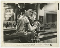 4d592 LAST OF THE DUANES  8x10 still 1941 c/u of George Montgomery protecting scared Lynne Roberts!