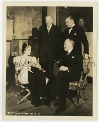 4d605 LET'S GET MARRIED candid 8x10 key book still 1937 Ida Lupino with Czech visitors by Lippman!