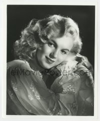 4d018 MARILYN MONROE  8x10 RE-STRIKE still 1970s c/u of young Marilyn Monroe over black background!