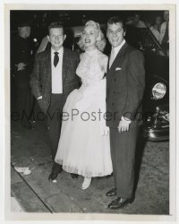 4d683 MOGAMBO  7x9 news photo 1953 Tony Curtis, Janet Leigh & Donald O'Connor at the premiere!