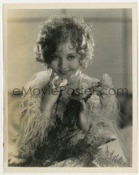 4d703 NANCY CARROLL  8x10.25 still 1930s great sexy close portrait in feathered outfit by Otto Dyar!
