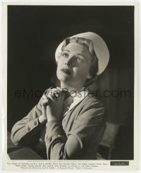 4d718 NORTH WEST MOUNTED POLICE  8.25x10 still 1940 close portrait of Madeleine Carroll praying!