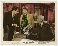 4d051 ONCE UPON A HONEYMOON color 8x10 still 1942 Ginger Rogers, Cary Grant & jeweler Harry Shannon!