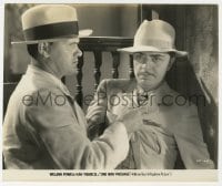 4d733 ONE WAY PASSAGE  7.75x9.25 still 1932 close up of William Powell attacked by Warren Hymer!