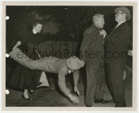 4d744 PAT & MIKE  8x10 still 1952 Katharine Hepburn saving Spencer Tracy from gangsters!