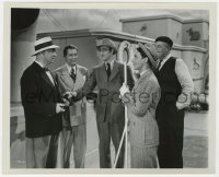 4d782 PURSUIT TO ALGIERS  8.25x10 still 1945 Basil Rathbone as Sherlock Holmes & others on ship!
