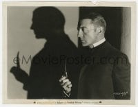 4d808 RETURN OF SHERLOCK HOLMES  8x10.25 still 1929 best portrait of Clive Brook w/pipe & shadow!