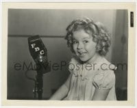 4d850 SHIRLEY TEMPLE  8x10.25 still 1936 the child star by FBC microphone, Poor Little Rich Girl!