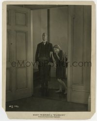 4d874 SPARROWS  8x10.25 still 1926 great image of Mary Pickford giggling in doorway by butler!