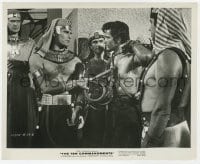 4d919 TEN COMMANDMENTS  8.25x10 still 1956 Charlton Heston as Moses w/ John Derek & Vincent Price!