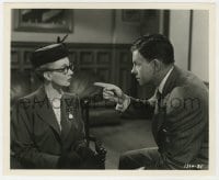 4d961 UP GOES MAISIE deluxe 8x10 still 1946 Ann Sothern puts on glasses & baggy suit to fool Murphy!