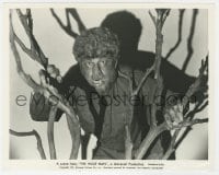 4d986 WOLF MAN  8x10 still 1941 wonderful close up of Lon Chaney in full werewolf monster makeup!