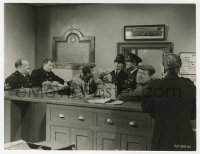 4d587 LADYKILLERS  English 7.25x9.5 still 1955 Peter Sellers & Katie Johnson at police station!