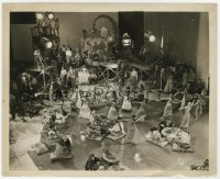 4d938 THOUSAND & ONE NIGHTS candid English 8.25x10 still 1945 far shot of crew filming banquet!