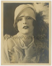 4d716 NORMA TALMADGE deluxe 7x9 fan photo 1920s head & shoulders portrait of the leading lady!