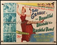 4f505 BEAUTIFUL BLONDE FROM BASHFUL BEND 1/2sh 1949 Preston Sturges, Betty Grable has the big guns!